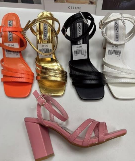 Luna Block Heel Strappy Sandals