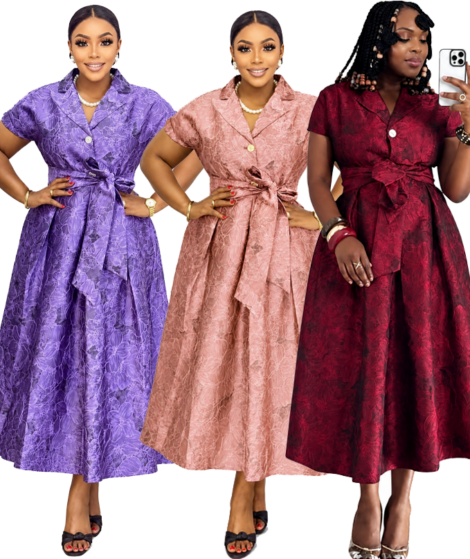Floral Wrap Midi Dress