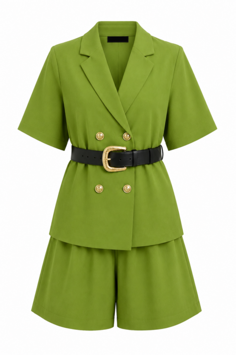 Tailored Blazer & Loose Shorts Set